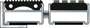 Top Clean Classic Xl 22 Grooved Rubber And Cassette Brush