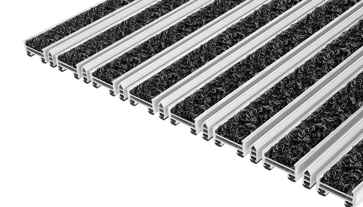 Entrance Mat Top Clean Stabil 17 Wave Insert And Scraper Bar