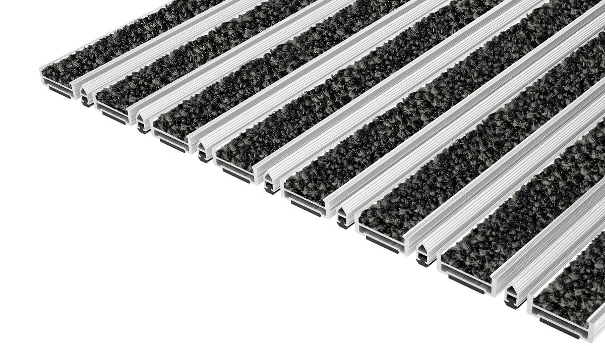 Entrance Mat Top Clean Robust 10 Wave Insert And Scraper Bar